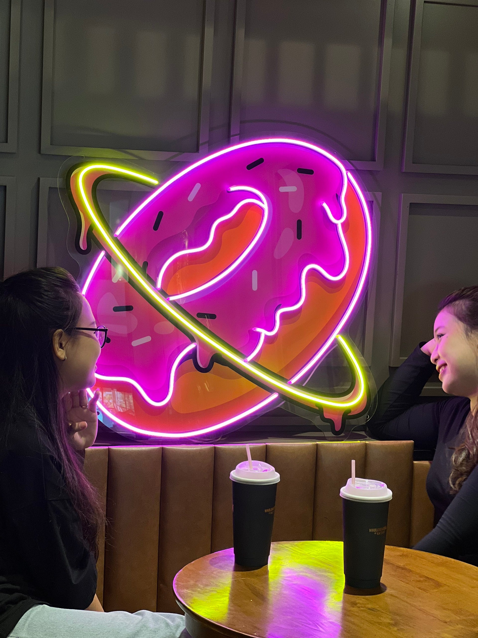 Doughnut Planet LED Neon Sign Light Pop Art